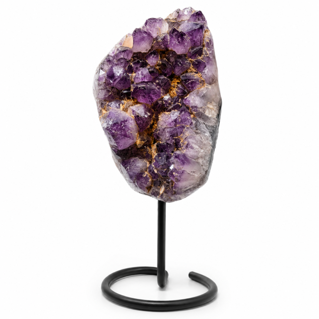 Geodo de ametista brasileira A sobre base, 9,5 kg