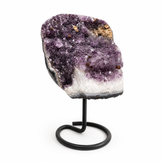 Geodo de ametista brasileira A sobre base, 5,4 kg