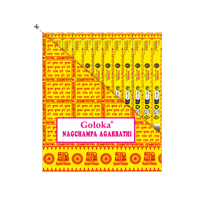 incenso em Incenso Goloka Nag Champa 16g|pt