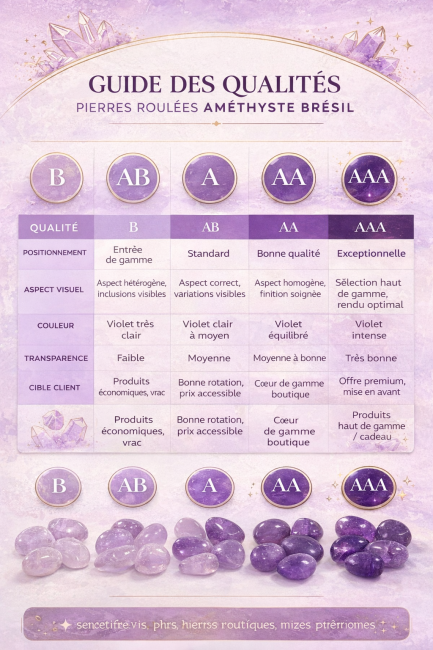 incenso em Ametista do Brasil AA – Pedras Roladas 250g|pt