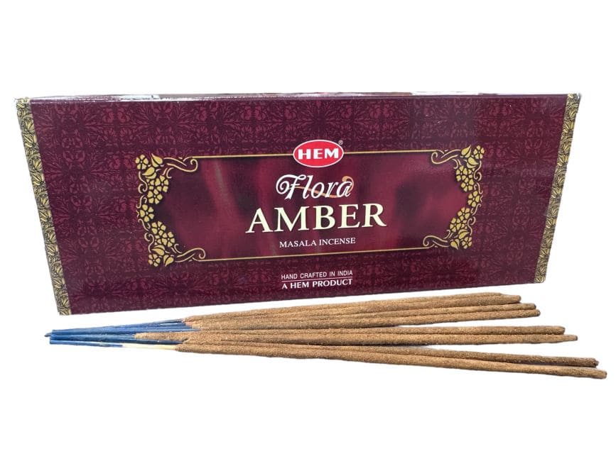 incenso em HEM Flora Massala Âmbar 8 bts