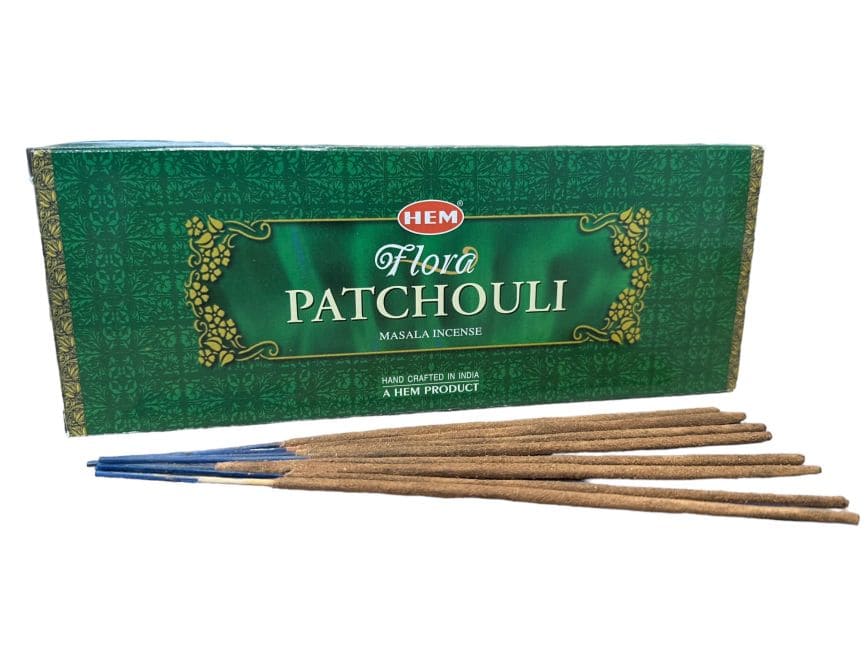 incenso em HEM Patchouli Flora Massala 8 bts