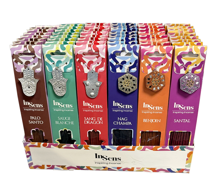 incenso em Suporte expositor InSens com 48 pacotes de incenso (40 varetas cada)|pt