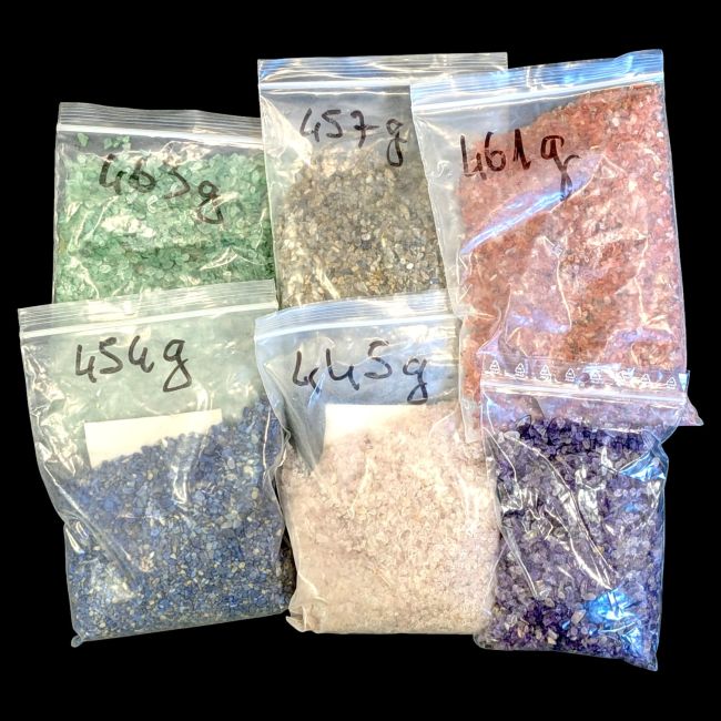 incenso em Pacote de lascas de pedra natural – 6 variedades sortidas