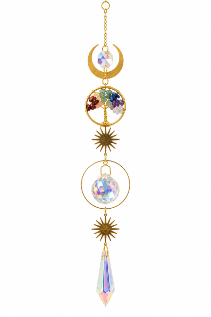 incenso em Apanhador de Sol Árvore da Vida 7 Chakras