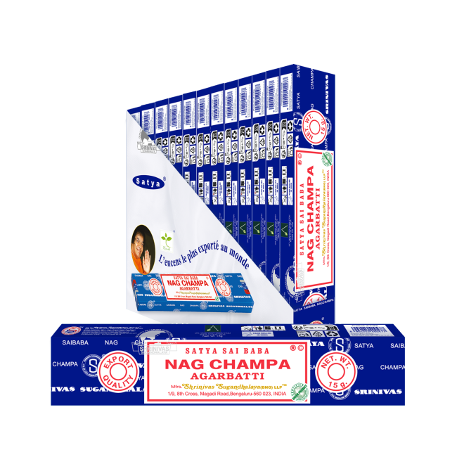 Incenso Satya Sai Baba Nag Champa 15g 2026
