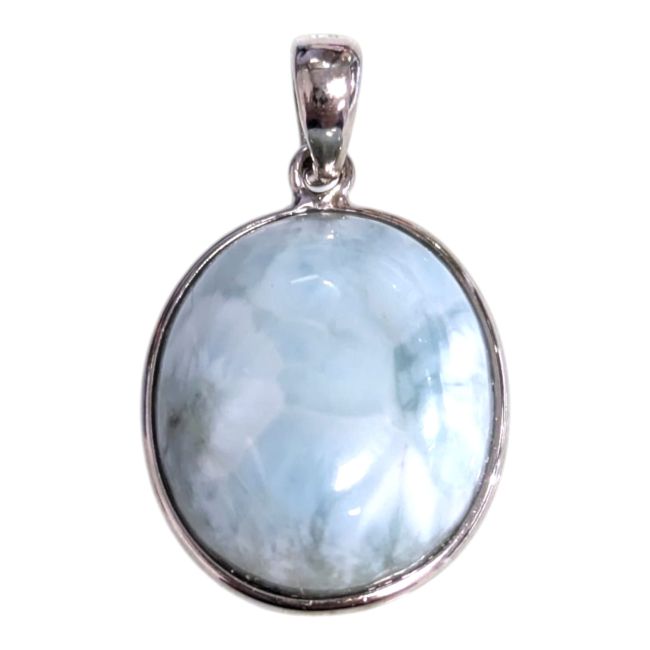 Pingente de Larimar em Prata de Lei 925 AA 2,01g