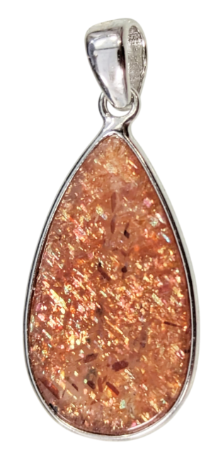 incenso em Pingente de Prata 925 Sunstone AAA 1,49g|pt