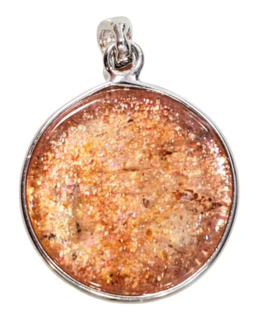incenso em Pingente de Prata 925 Sunstone AAA 1,81g|pt