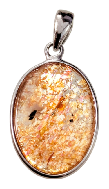 incenso em Pingente de Prata 925 Sunstone AAA 1,11g|pt