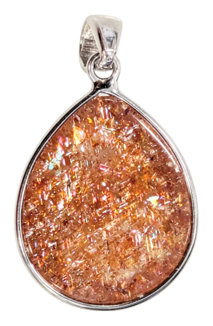 incenso em Pingente de Prata 925 Sunstone AAA 2,34g|pt