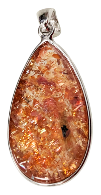 incenso em Pingente de Prata 925 Sunstone AAA 2,02g|pt