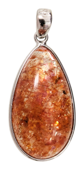 incenso em Pingente de Prata 925 Sunstone AAA 2,02g