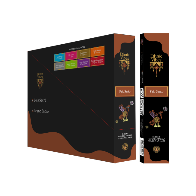 Fragrâncias e Sens Incenso Étnico Vibes Palo Santo masala 15g