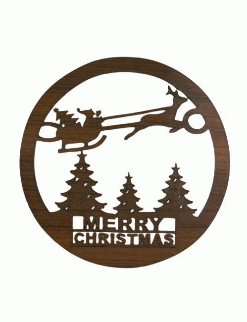 Placa de Natal Magnética de Madeira de 18cm para HMD999