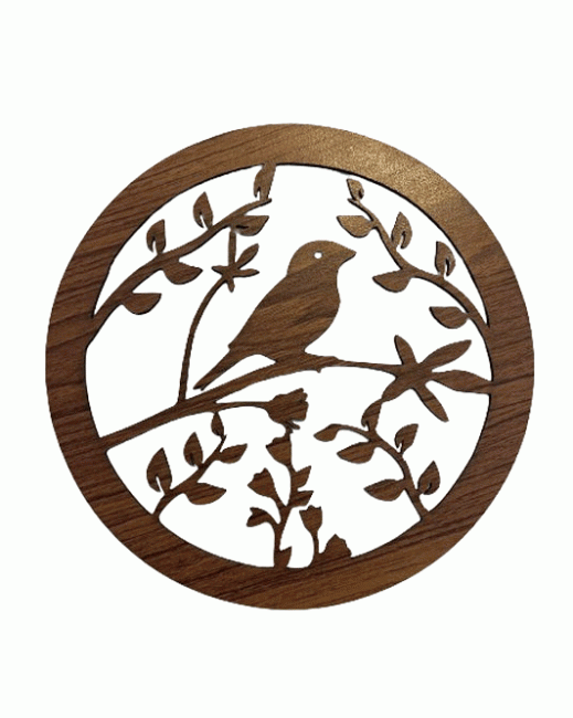 Placa magnética de pássaro em galhos, 18 cm, por HMD999