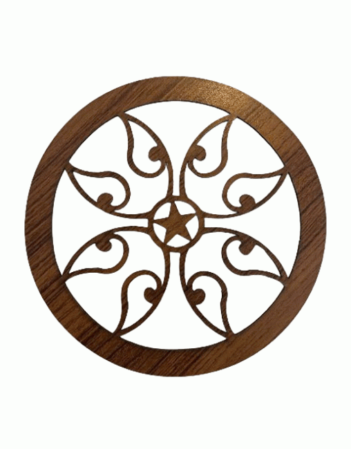 Painel magnético com roseta tribal de 18 cm para HMD999