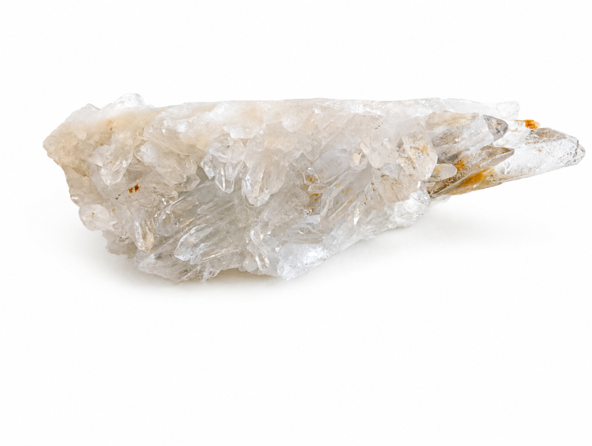 drusa de cristal de rocha 1,048 kg
