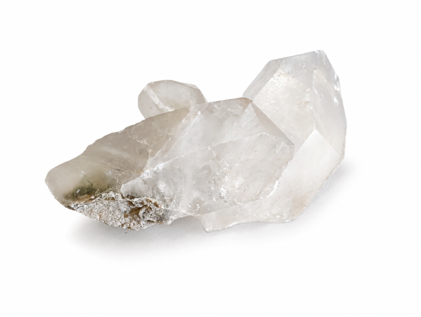 drusa de cristal de rocha 1,947 kg