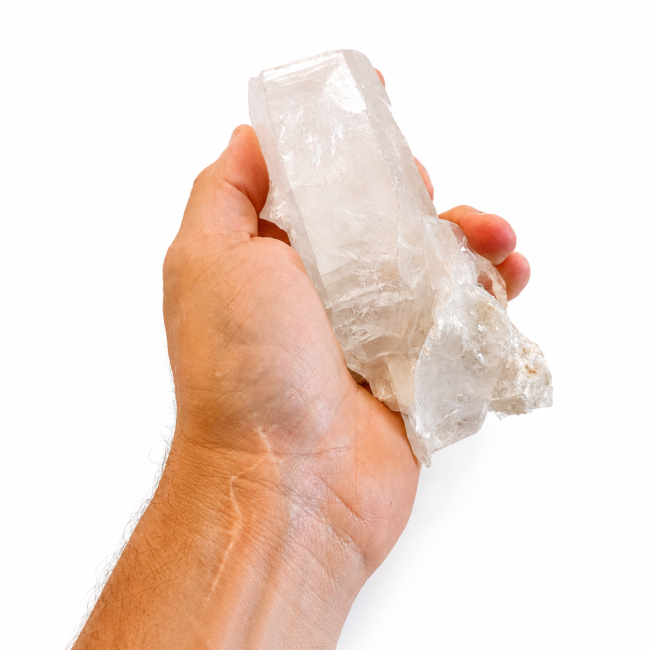 drusa de cristal de rocha 0,409kg
