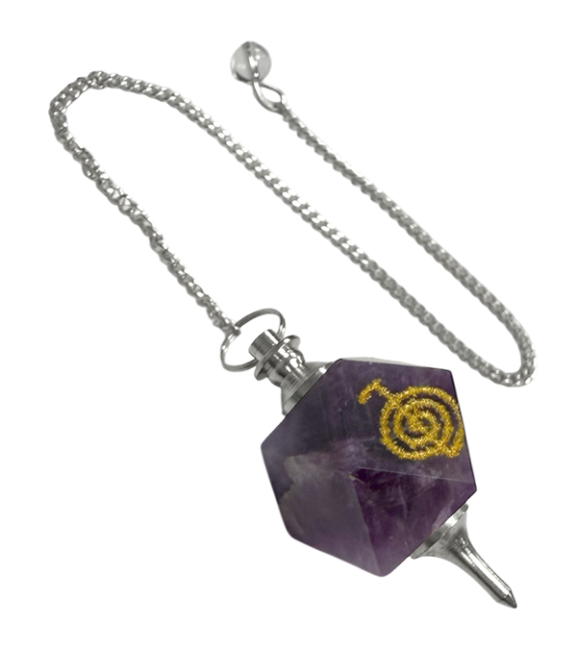 Pêndulo Hexagonal Ametista ChoKu Rei