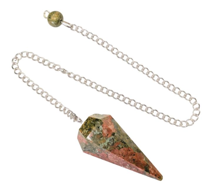 Relógio Unakite cónico de 6 faces