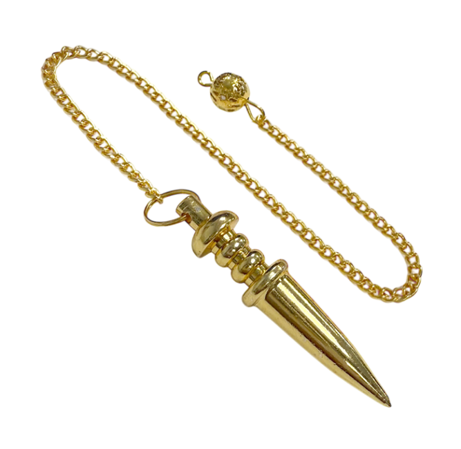 Pêndulo de metal banhado a ouro 4,5 cm