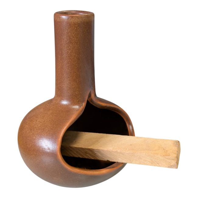 incenso em Queimador de defumação de cerâmica em estilo antigo