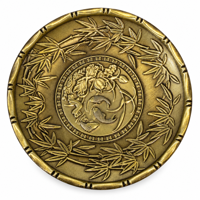 incenso em Pratinho para incenso e descanso de copo com decoração de lótus e peixes de 9,3 cm