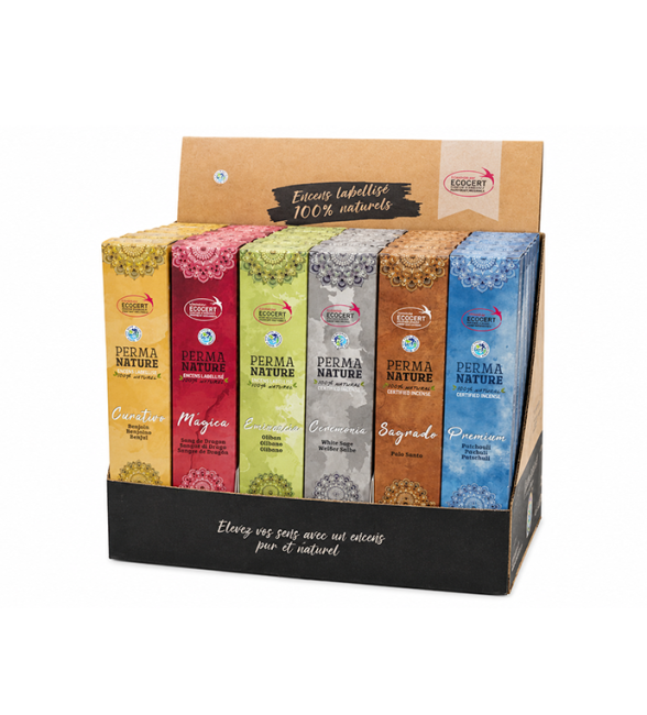incenso em Expositor de Incenso Perma-Nature Ecocert Fair Trade 42 unid.|pt