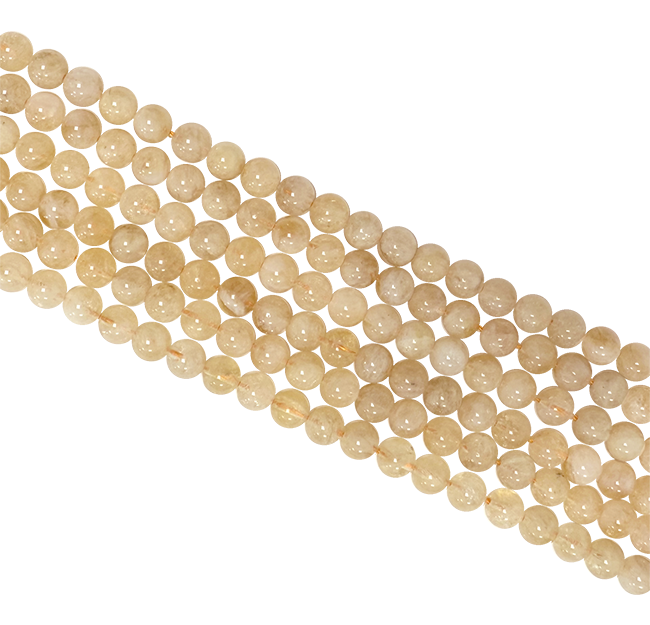 incenso em Citrino Natural contas 6mm em arame 40cm