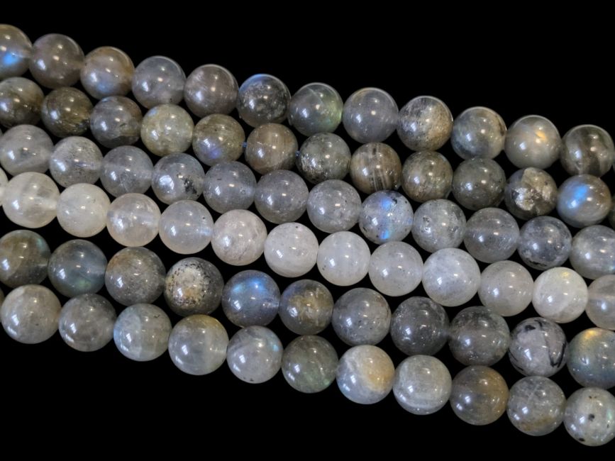 incenso em Contas Labradorite A 8-9mm em arame 40cm|pt