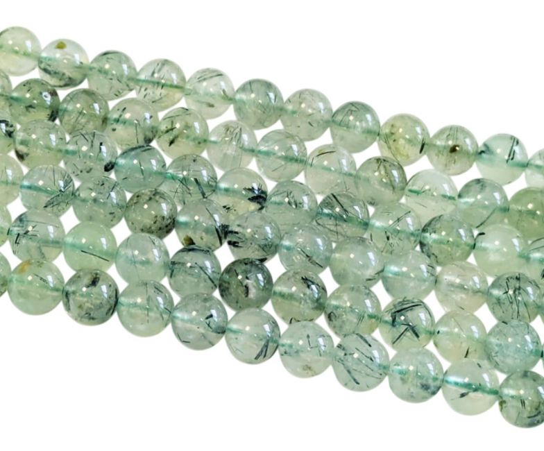 Prehnite A 8mm em fio de 40cm