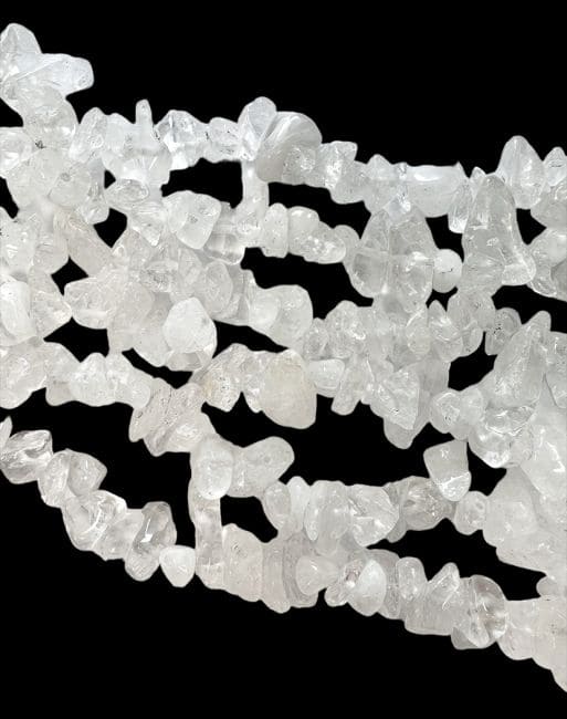 incenso em Cristal de Roche em lascas 5-8mm em fio 80cm|pt