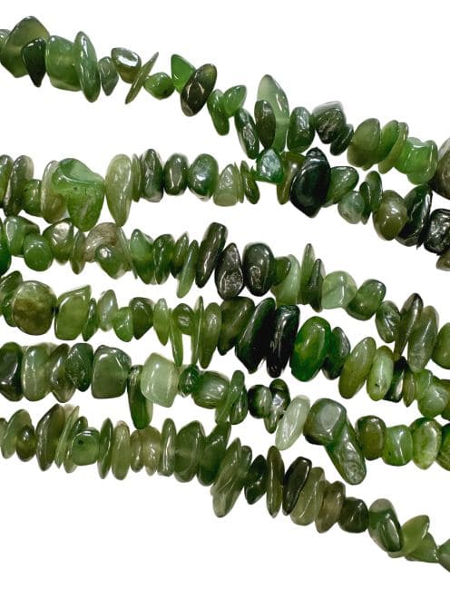 incenso em Nefrita de Jade Canadá AA com 5-8mm em arame 80cm
