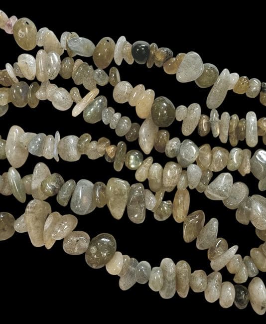 incenso em Labradorite A lascas 3-8mm em arame 80cm|pt