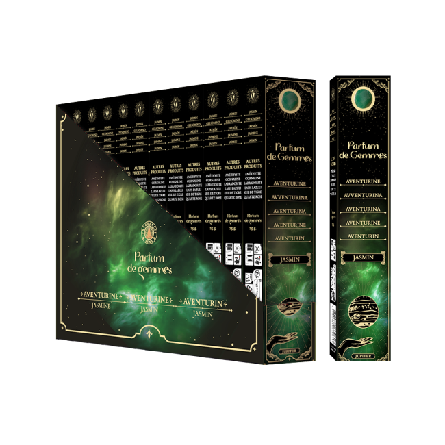 Incenso Smudge Stick Parfum de Gemmes Jasmim e Aventurina 20g