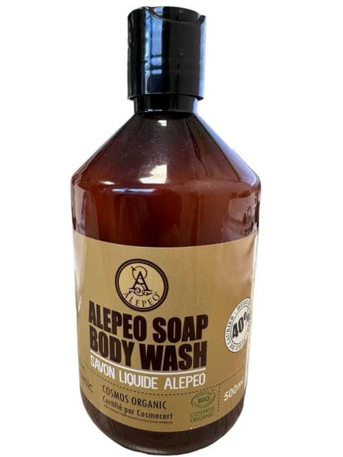 incenso em Sabonete de banho orgânico Aleppo 40% Laurel 500ml