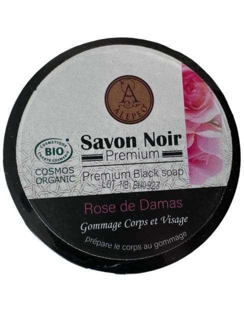 incenso em Sabonete Preto Orgânico Cosmos Rosa Damascena 250g