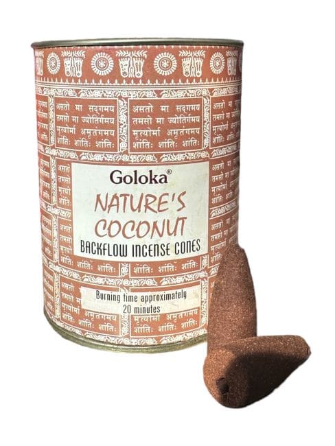 incenso em Cones de refluxo Goloka Nature Coco 6pcs