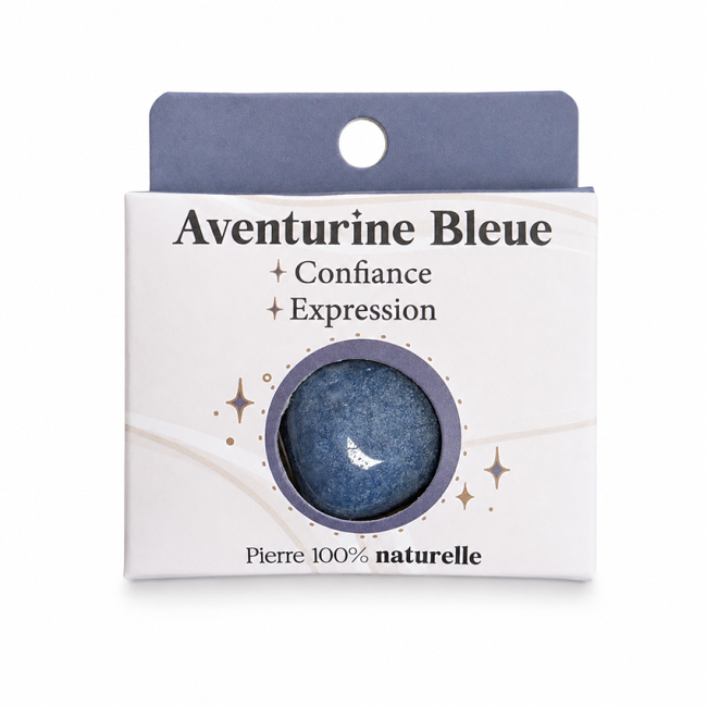 Aventurina Azul A Pedra Rolada em Caixa 2-3 cm