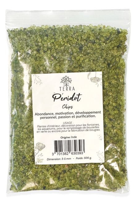 incenso em Peridoto A+ Pedras naturais 1-4mm 500g