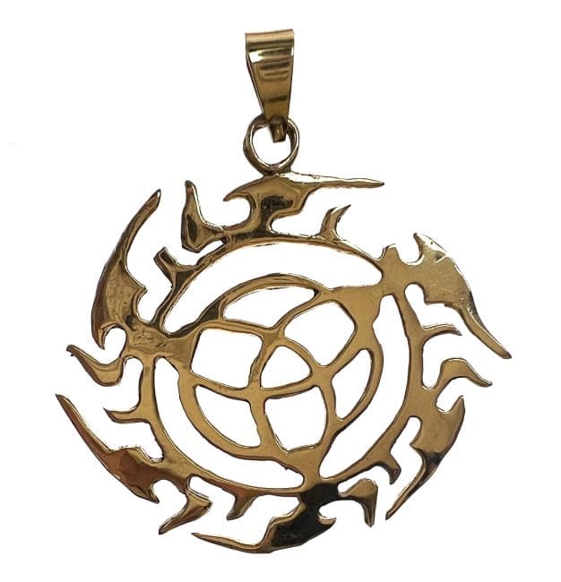 incenso em Pendente Trisquete em Bronze 4cm