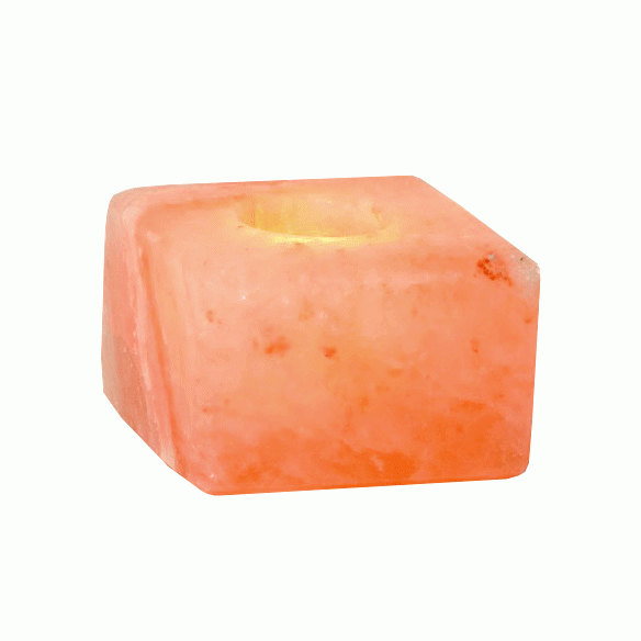 Cubo de cristal de sal natural para vela, 1,5 kg