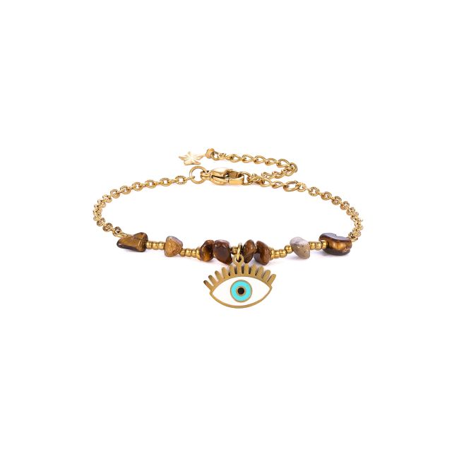 Pulseira de Proteção em Olho de Tigre A – Mau-Olhado