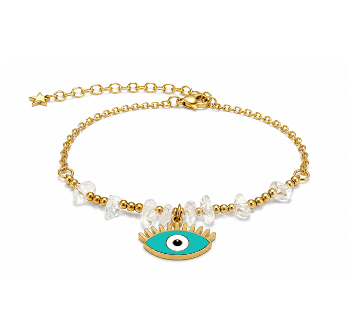 Pulseira de Proteção em Cristal de Rocha A – Mau-Olhado