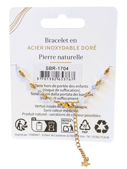 incenso em Pulseira Energética AA de Labradorita – Contas Douradas|pt