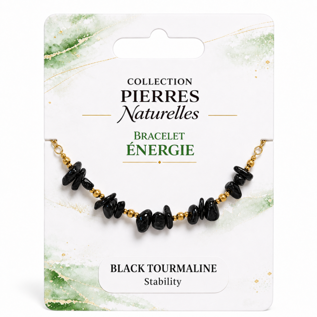 incenso em Pulseira Energia em Turmalina Negra A – Fragmentos de Pedra