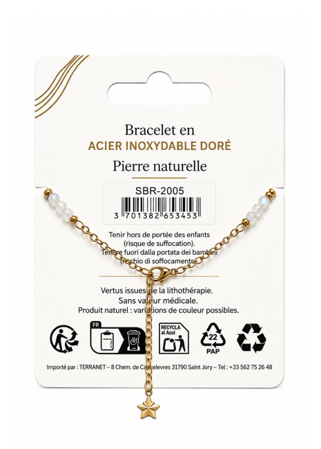 incenso em Pulseira de proteção com pedra da lua branca – Medalhão protetor para os olhos|pt