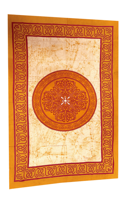 incenso em Mandala Batik para pendurar na parede